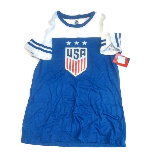 FIFA US Womens Soccer 2019 World Cup Poly T-Shirt Womens 2XL Blue White - Picture 2 of 7